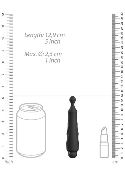 Dido - Abs Bullet With Sleeve - 10-Speeds - Black zdjęcie 6