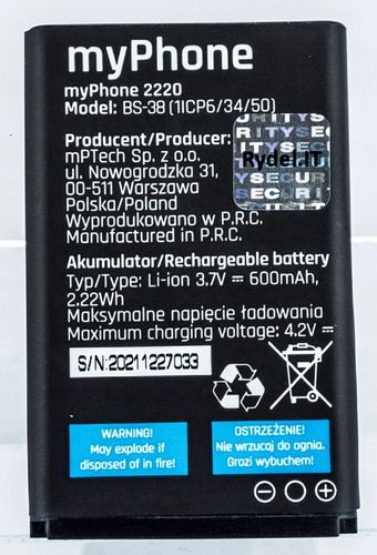 Bateria do myPhone Hammer 5 Smart BS-31 oryginał na Arena.pl