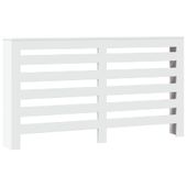 Osłona na grzejnik, biała, 149x20x82cm, materiał drewnopochodny
