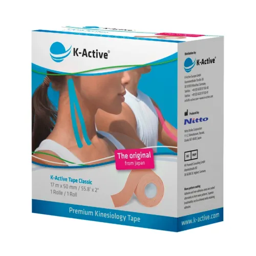 K-Active Kinesiology Tape beżowy 5cm/17m (Nitto) na Arena.pl