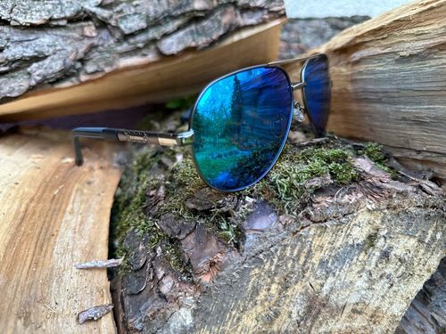 Okulary PRZECIWSŁONECZNE męskie z polaryzacją UV400 pilotki + etui ZESTAW na Arena.pl