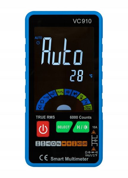 SMART MULTIMETR MIERNIK CYFROWY PRĄDU ZESTAW LCD LATARKA ELEKTRYCZNY NCV zdjęcie 7