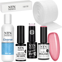 Zestaw Soap Nails Mydlane Paznokcie Baza Top Lakier Blok Cleaner Nr108