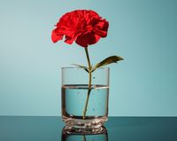 Plakat 76x60,5cm Kwiat w Szkle