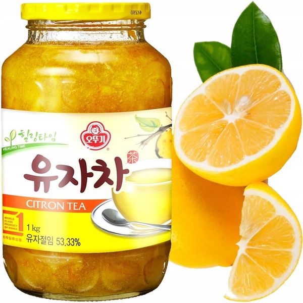 Ottogi Yuzu Herbata Koreańska Cytrynowa w Żelu 1 kg zdjęcie 2