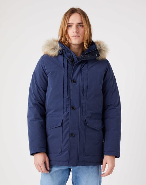 WRANGLER PARKA JACKET MĘSKA KURTKA ZIMOWA NAVY W4E6X7114 3XL zdjęcie 1