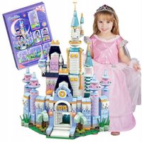 Klocki Konstrukcyjne Kreatywne dla Dziewczynek ZAMEK Księżniczki 535el 6w1