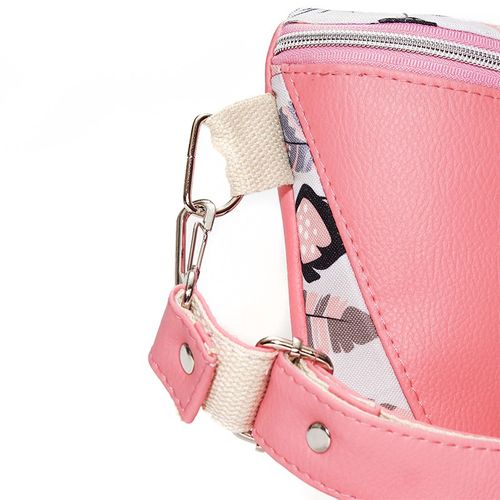 Torebka-Nerka Różowa z Motywem Piórek – 3w1 Handmade na Arena.pl
