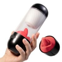 masturbator rotacyjny crushious slurpy 2 w 1 usb 22 cm