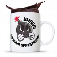 Dla Sprzątaczki Kubek Uwaga Bombowa Sprzątaczka Z Nadrukiem Ze Zdjęciem