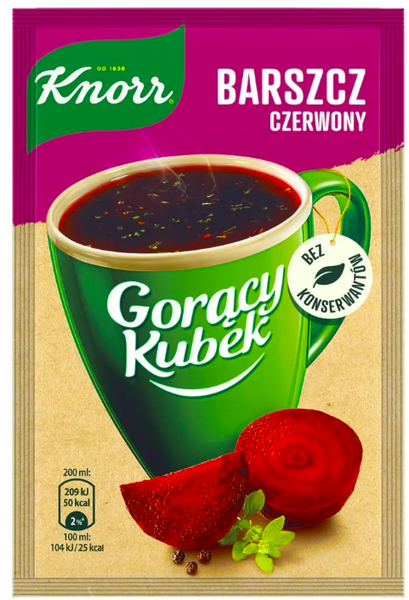 KNOR BARSZCZ CZERWONY 14G GORĄCY KUBEK zdjęcie 1