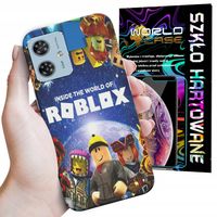 ETUI DO MOTOROLA MOTO G54 5G - ROBLOX GRY BAJKI FORTNITE GTA + SZKŁO