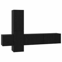 Zestaw szafek RTV 5 pcs Czarny dąb 181 x 30 x 120 cm