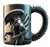 KUBEK ALIEN OBCY SCIENCE FICTION 3D ORYGINALNY GADŻET DLA FANA RĘKODZIEŁO