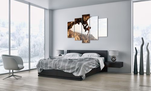 Obraz Na Płótnie - Wspinaczka Góry - 150X100 Cm - Ea150X100-2784 na Arena.pl