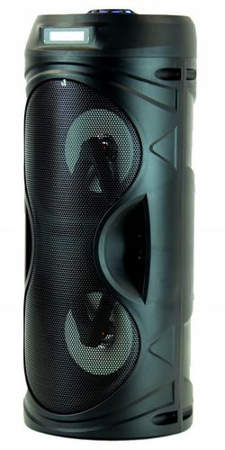 PRZENOŚNA KOLUMNA GŁOŚNIK KARAOKE BLUETOOTH +2 MIKROFONY BEZPRZEWODOWE na Arena.pl