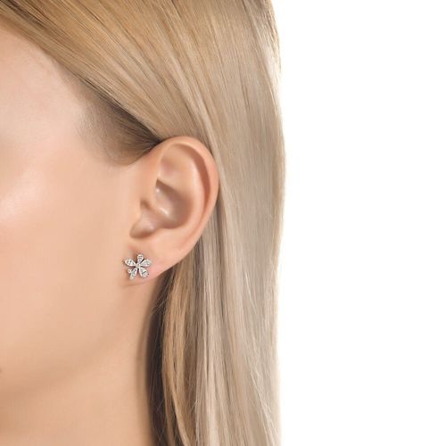 Złote kolczyki KBD6093 - Diament na Arena.pl