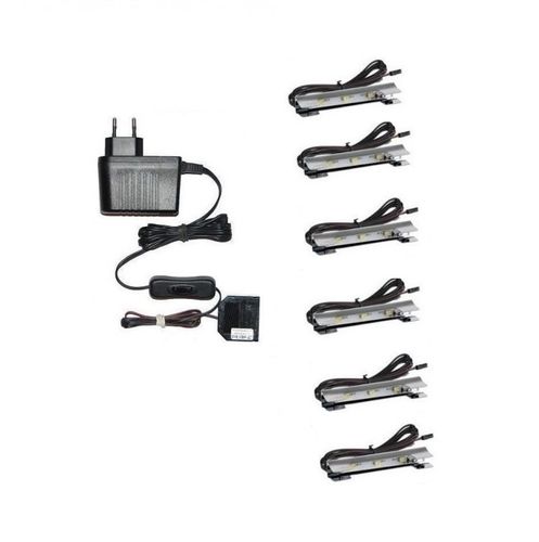 KLIPS LED OŚWIETLENIE SZKLANYCH PÓŁEK ZESTAW ZK-6 na Arena.pl