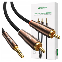 UGREEN AV170 Kabel 2x RCA (Cinch) jack 3.5mm, 2m (czarny)