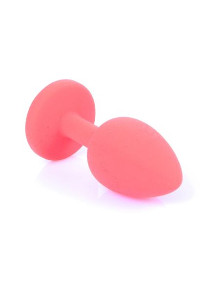 Plug-Jewellery Red Silicon Plug Small- Blue Diamond zdjęcie 3