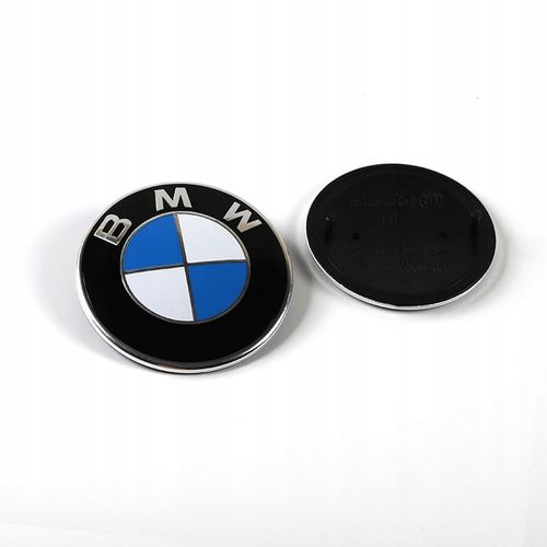 EMBLEMAT ZNACZEK LOGO BMW NA MASKĘ TYŁ PRZÓD 82MM E30E34E38E39E46E60E61X3X5 na Arena.pl