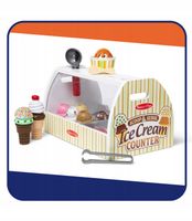 Drewniana Lodziarnia Zestaw Lody Scoop & Serve 28 elementów Prezent