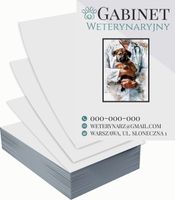 Ulotki A6 reklamowe firmowe 100szt projekt w cenie GABINET WETERYNARYJNY