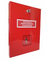 Szafka na instrukcję bezpieczeństwa pożarowego