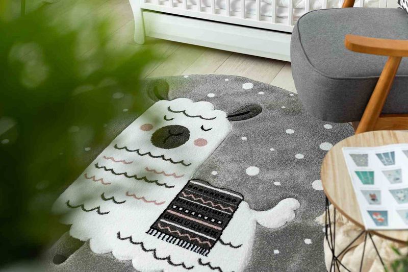 RUG/LU/TINIES/LAMA/GREY/R140 zdjęcie 3