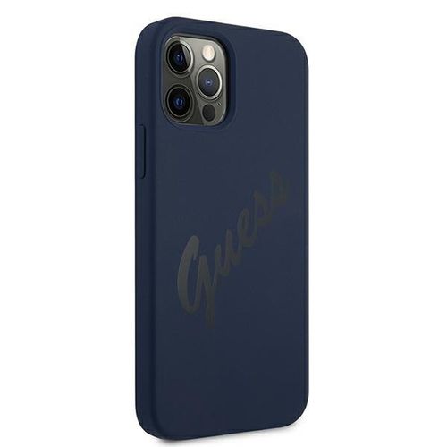 Guess GUHCP12MLSVSBL iPhone 12/12 Pro 6,1" niebieski/blue hardcase Script na Arena.pl