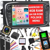 RADIO SAMOCHODOWE do FORD MONDEO MK4 FOCUS MK2 MK3 GALAXY WIFI ANDROID 4GB