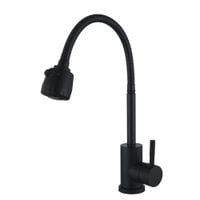 Bateria kuchenna WEZER EKO4D-01-BLACK z elastyczną wylewką - 2 rodzaje strumienia