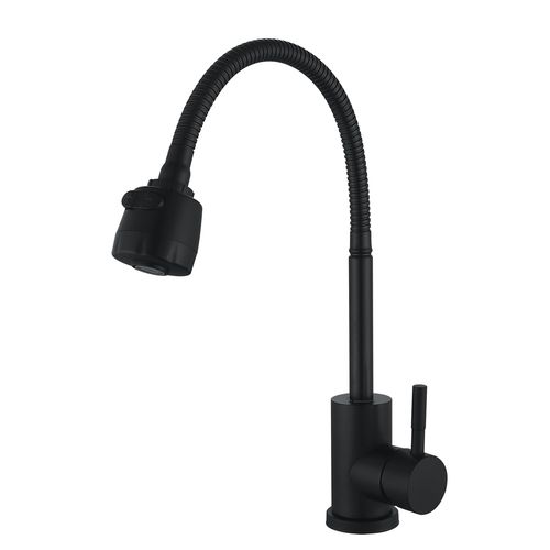 Bateria kuchenna WEZER EKO4D-01-BLACK z elastyczną wylewką - 2 rodzaje strumienia na Arena.pl