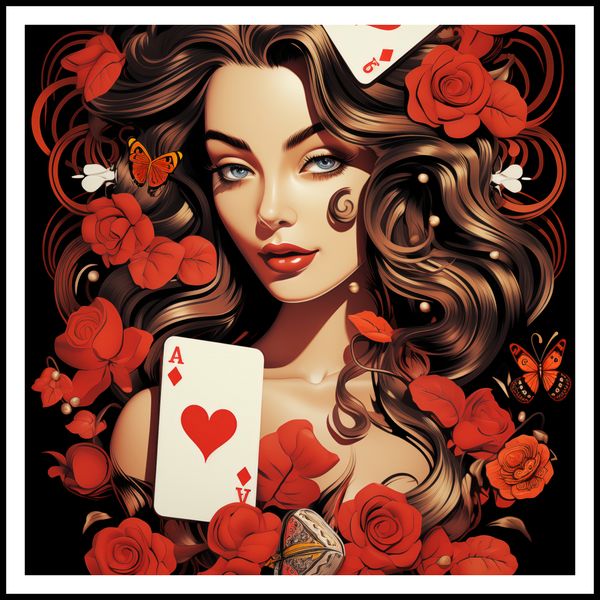 Plakat 90x90cm Różany Hazard zdjęcie 3