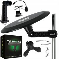 Antena Zewnętrzna Aktywna DVB-T2 do TV Dookólna FHD 4K MUX-8 LTE Wzmacniacz