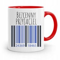 Kubek Czerwony Dla Przyjaciela Bezcenny Przyjaciel Z Nadrukiem Ze Zdjęciem