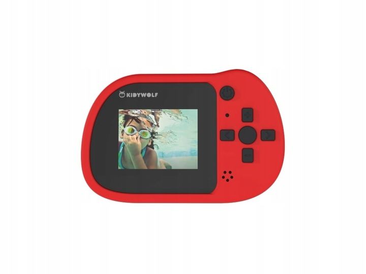 Kidywolf - Wodoodporny aparat Kidycam - Czerwony zdjęcie 4