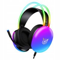 Słuchawki gamingowe ONIKUMA X25 czarne 7.1 z mikrofonem RGB przewodowe