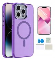 Etui do IPHONE 14 PRO MAX magsafe obudowa matowy kolory +folia ochronna TPU