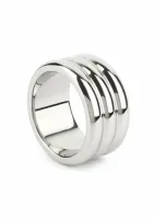 mr. steel elegant deep c-ring 40mm stalowy pierścień anatomiczny