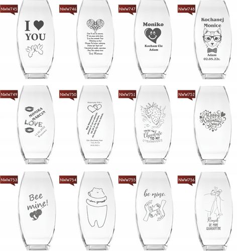 Wazon z grawer PREZENT Dzień Kobiet Walentynki na Arena.pl