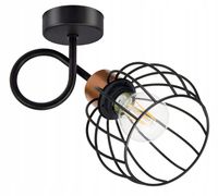 LAMPA KINKIET E27 żyrandol stały loft drut KULA
