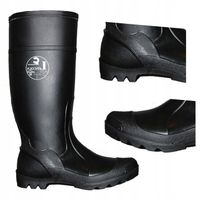Kalosze WODOODPORNE wysokie wygodne czarne PVC r44