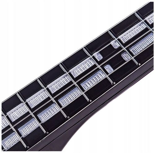 GITARA STRUNOWA DLA DZIECI ROCKOWA DUŻA 52 CM ZABAWKA MUZYCZNA LED 4 STRUNY na Arena.pl