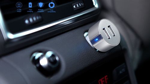 ŁADOWARKA SAMOCHODOWA NILLKIN 2XUSB 3.4A SZYBKA na Arena.pl