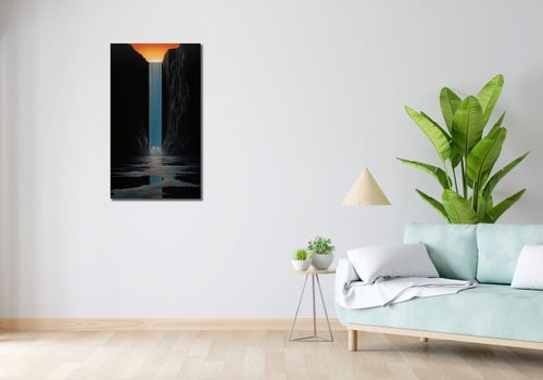 Obraz 50x90cm Wodospad Światła na Arena.pl
