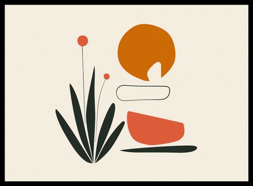 Plakat 55x40cm Abstrakcyjny Zen na Arena.pl