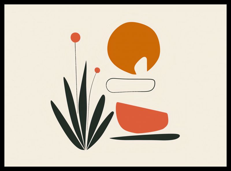 Plakat 55x40cm Abstrakcyjny Zen zdjęcie 2