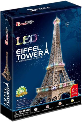 CUBICFUN Puzzle 3D LED Wieża Eiffel'a 85el. na Arena.pl