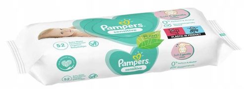 pampers chusteczki nawilżane sensitive 52 szt. - 1 op. na Arena.pl
